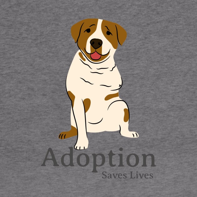 Adoption Saves Lives Rescue Dog by Classic & Vintage Tees